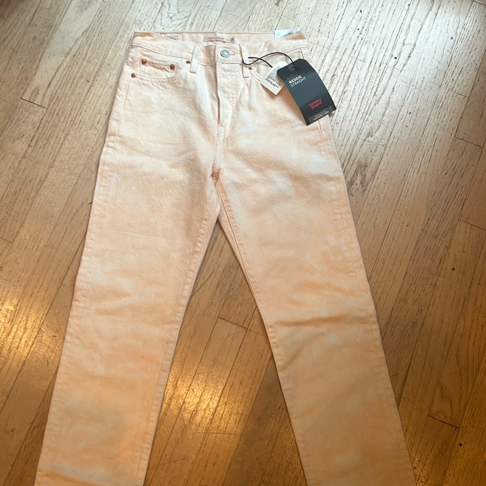 Levi’s Peach Tie dye Jeans